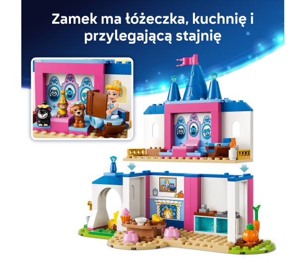 LEGO DISNEY 43283 Zamek Kopciuszka i jej zwierzęcych przyjaciół - 1529797 - zdjęcie 7